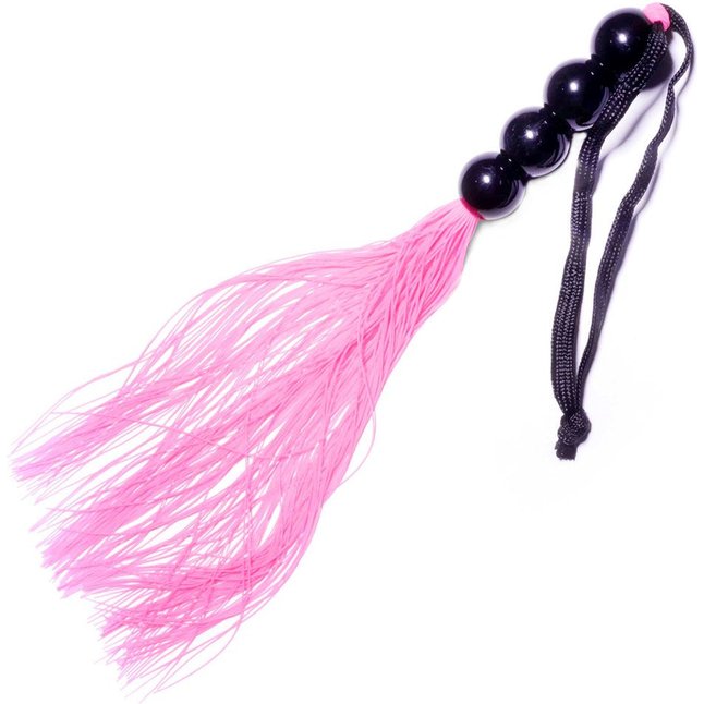 Розовая силиконовая плеть - 35,5 см