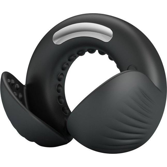 Черное эрекционное виброкольцо Quentin - Pretty Love