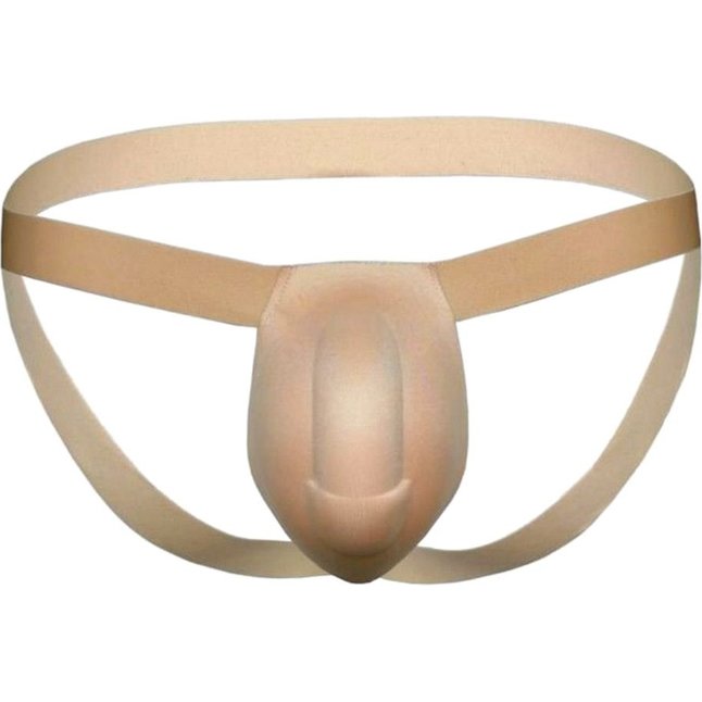 Мужской пуш-ап вкладыш бежевого цвета