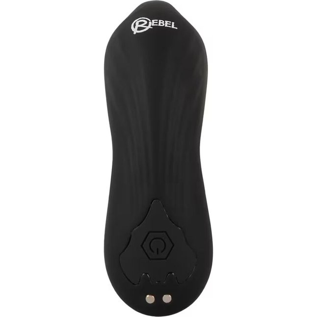 Черная анальная пробка с вибрацией, вращением и пультом ДУ RC Butt Plug with 2 Functions - You2Toys. Фотография 6.