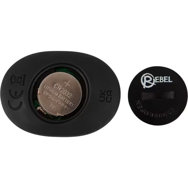 Черная анальная пробка с вибрацией, вращением и пультом ДУ RC Butt Plug with 2 Functions - You2Toys. Фотография 8.