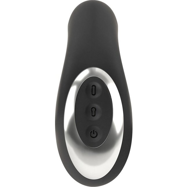 Черная анальная вибропробка с функцией расширения RC Butt Plug with 3 functions - You2Toys. Фотография 4.