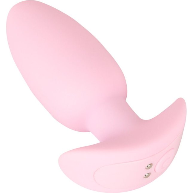 Розовая анальная пробка с вибрацией Cuties Vibrating Mini Butt Plug - 8 см - Cuties. Фотография 3.