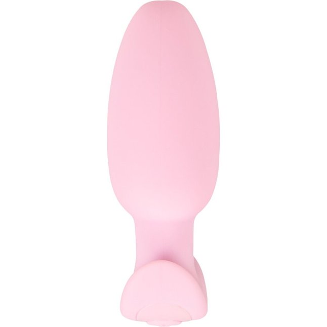 Розовая анальная пробка с вибрацией Cuties Vibrating Mini Butt Plug - 8 см - Cuties. Фотография 4.