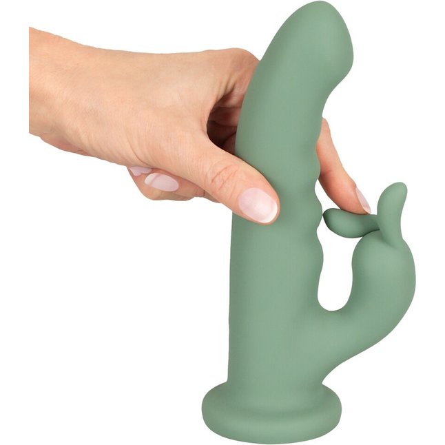 Зеленый вибратор-ротатор Luvio - 19,3 см - Beau coeur. Фотография 8.