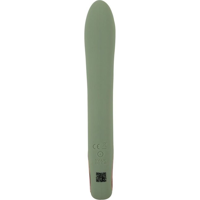 Оливковый вибратор-кролик Slim Rabbit Olive - 21,4 см - You2Toys. Фотография 5.