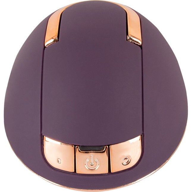 Фиолетовый вращающийся массажёр для вульвы Rotating Vulva Massager - Belou. Фотография 5.