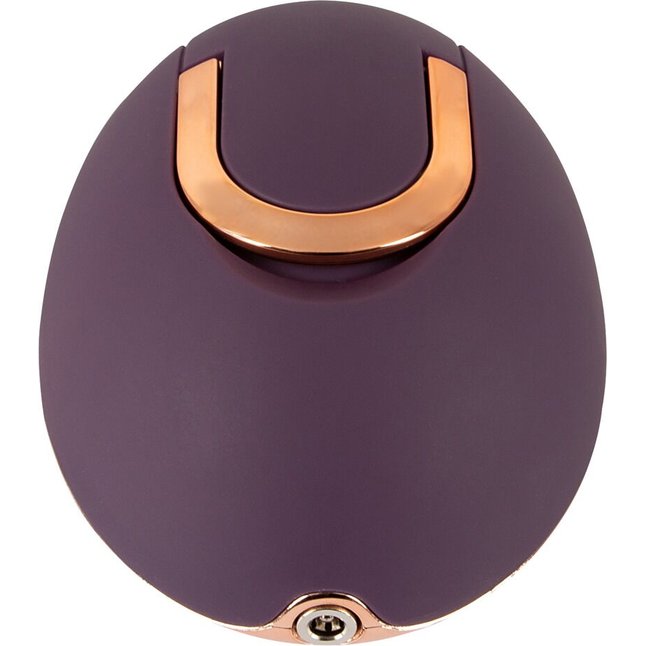 Фиолетовый вращающийся массажёр для вульвы Rotating Vulva Massager - Belou. Фотография 8.
