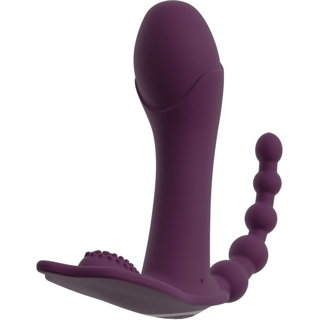 Фиолетовый вибратор для ношения в трусиках ARIVA RC Panty Vibrator - Beau coeur. Фотография 4.