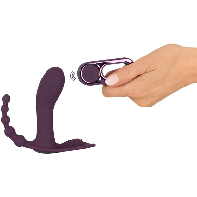 Фиолетовый вибратор для ношения в трусиках ARIVA RC Panty Vibrator - Beau coeur. Фотография 10.