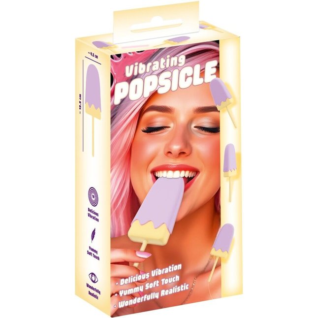 Сиреневый мини-вибратор в форме пломбира Vibrating Popsicle - You2Toys. Фотография 2.