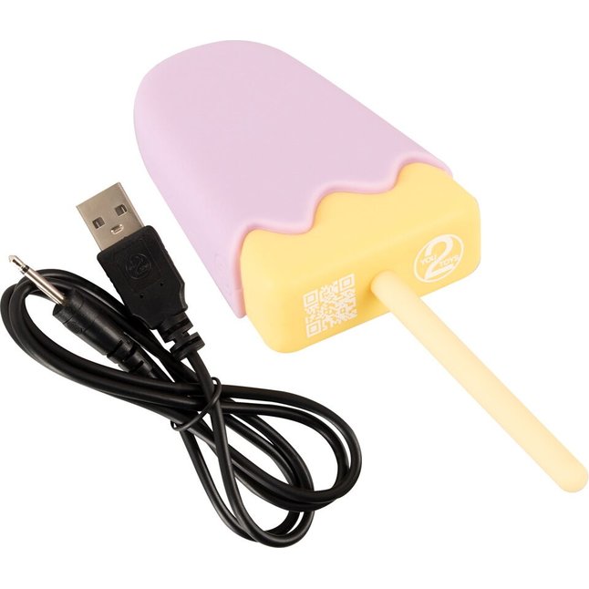 Сиреневый мини-вибратор в форме пломбира Vibrating Popsicle - You2Toys. Фотография 9.