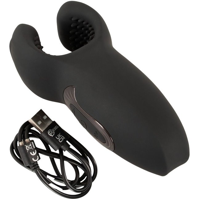 Мужской вибратор-стимулятор Man Wand with Vibration and Moving Wings - Rebel. Фотография 10.