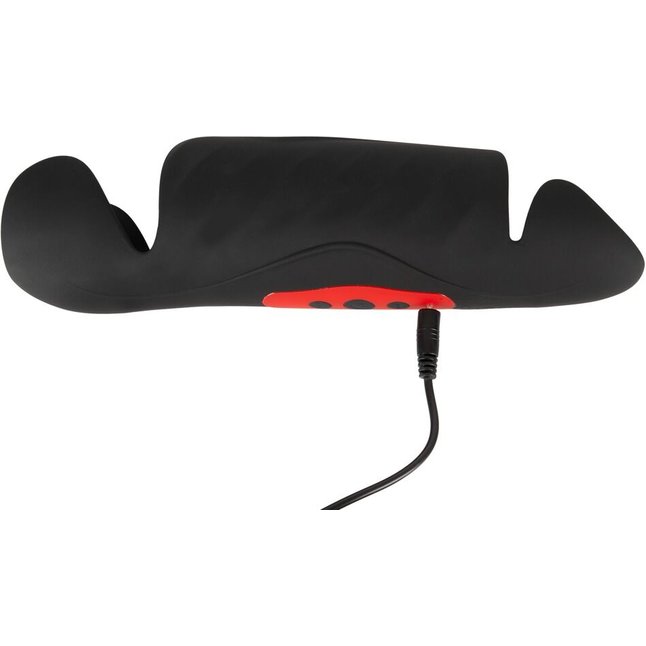 Черный вибромастурбатор с трехточечной стимуляцией Penis Trainer with 3 Point Stimulation - Rebel. Фотография 8.