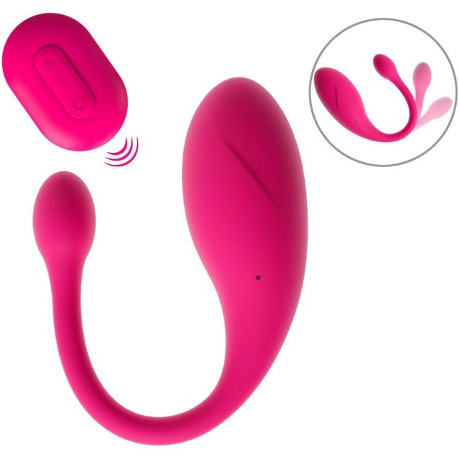 Розовое виброяйцо KORAL RC Love Ball - Beau coeur. Фотография 3.