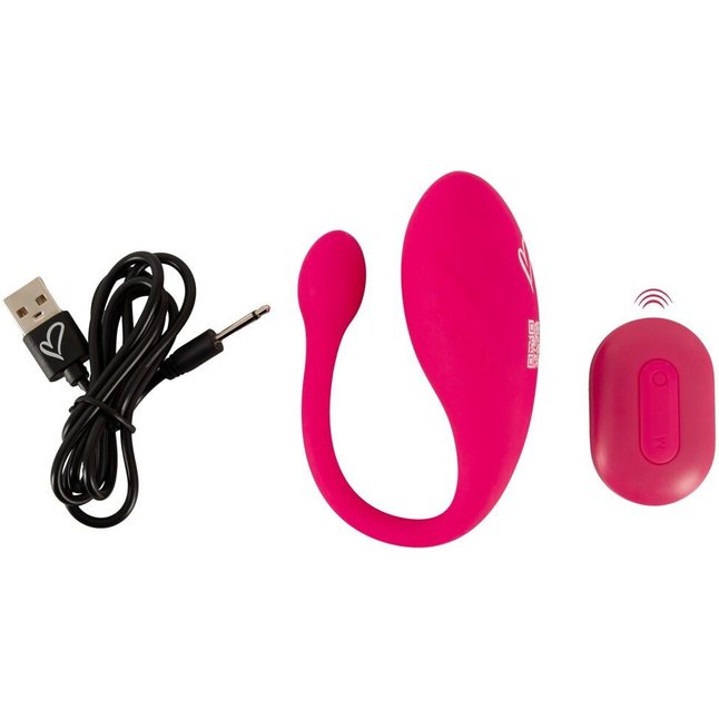 Розовое виброяйцо KORAL RC Love Ball - Beau coeur. Фотография 8.