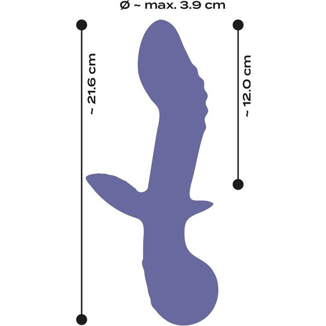 Сиреневый вибратор AWAQ.U Vibrator 02 - 21,6 см - AwaQ.u. Фотография 8.