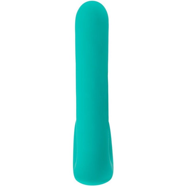 Зеленый вибратор SYLORA Unique Beads Vibrator - 17 см - Beau coeur. Фотография 4.