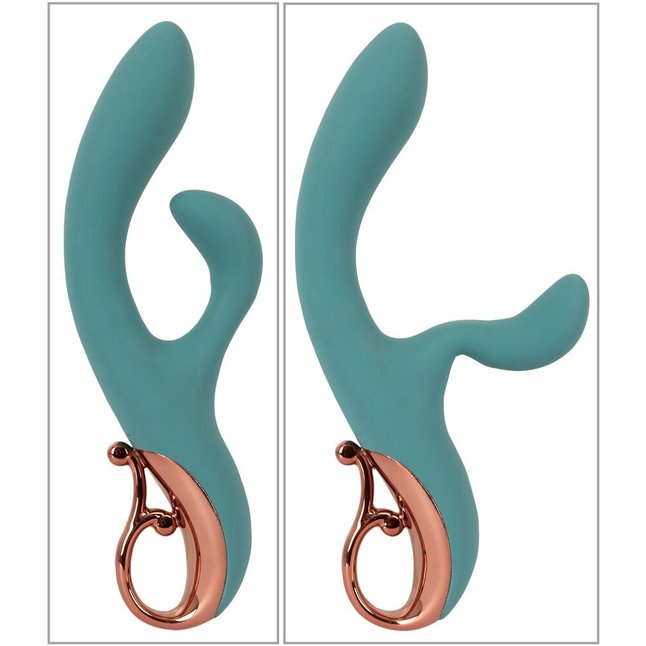 Бирюзовый вибратор-кролик The Magician Rabbit Vibrator - 22,5 см - You2Toys. Фотография 4.