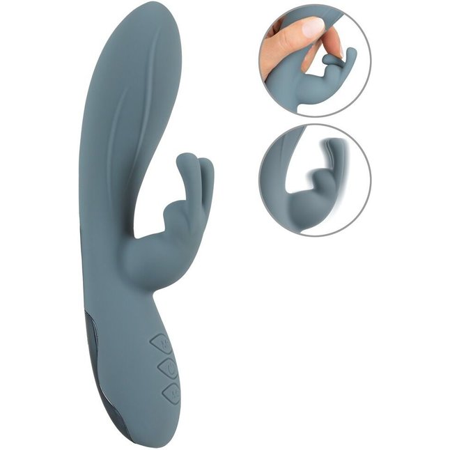 Силиконовый вибратор-кролик VELINA Rabbit Vibrator - 20 см - Beau coeur. Фотография 3.