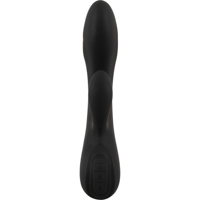 Черный вибратор-кролик с электростимуляцией E-Stim Rabbit Vibrator - 20,5 см - XOUXOU. Фотография 3.