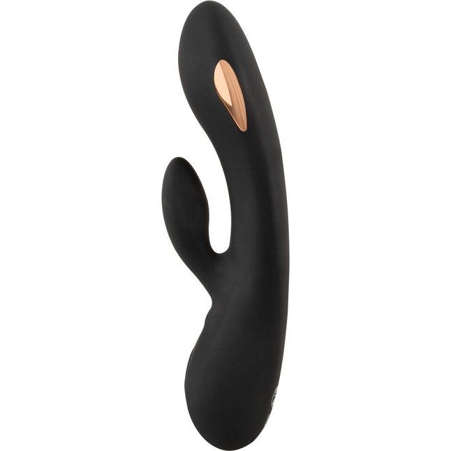 Черный вибратор-кролик с электростимуляцией E-Stim Rabbit Vibrator - 20,5 см - XOUXOU. Фотография 4.