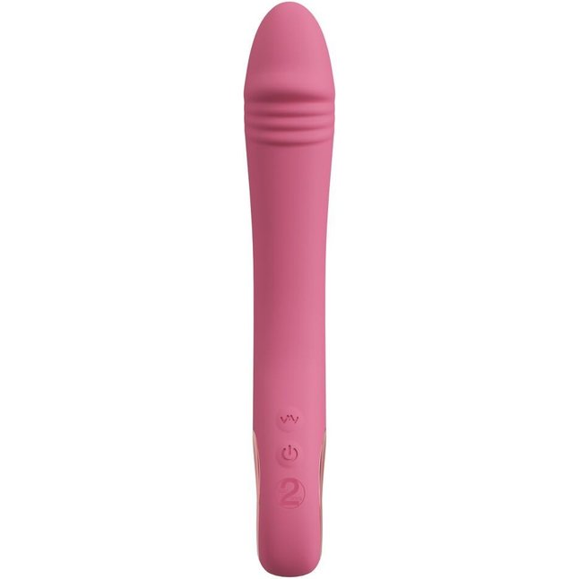 Розовый тонкий вибратор для точки G Slim G-Spot Rose - 21,4 см - You2Toys. Фотография 4.