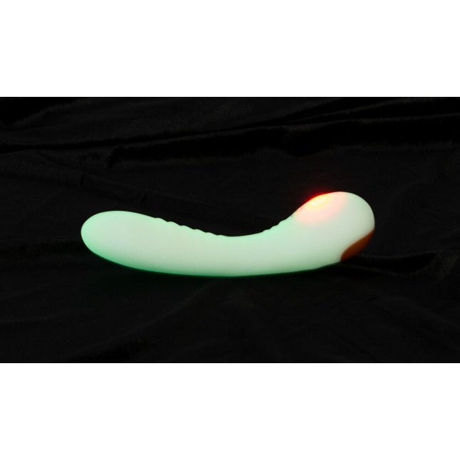 Люминесцентный вибратор для точки G Glow in the dark G-Spot - 17,9 см - You2Toys. Фотография 7.