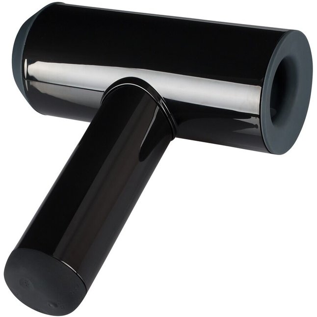 Черный мастурбатор с удобной ручкой Masturbator with 2 Functions - Rebel. Фотография 3.