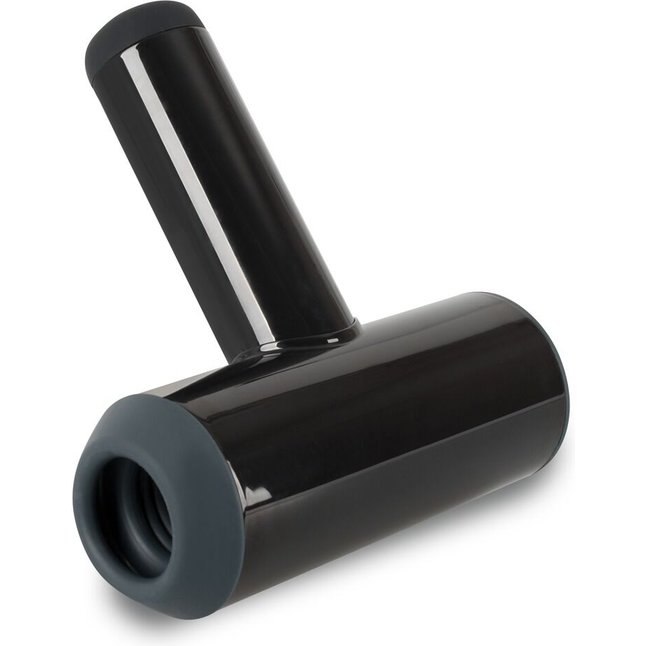 Черный мастурбатор с удобной ручкой Masturbator with 2 Functions - Rebel