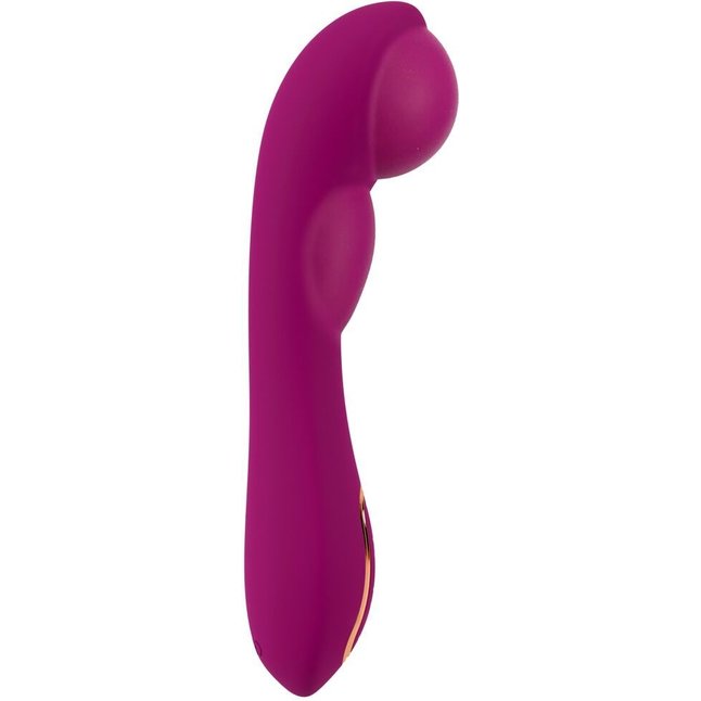 Лиловый вибратор с функцией расширения Inflatable Vibrator - 21,1 см - JAVIDA. Фотография 6.