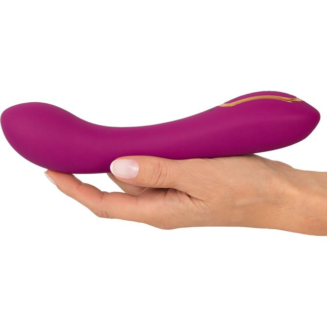 Лиловый вибратор с функцией расширения Inflatable Vibrator - 21,1 см - JAVIDA. Фотография 7.