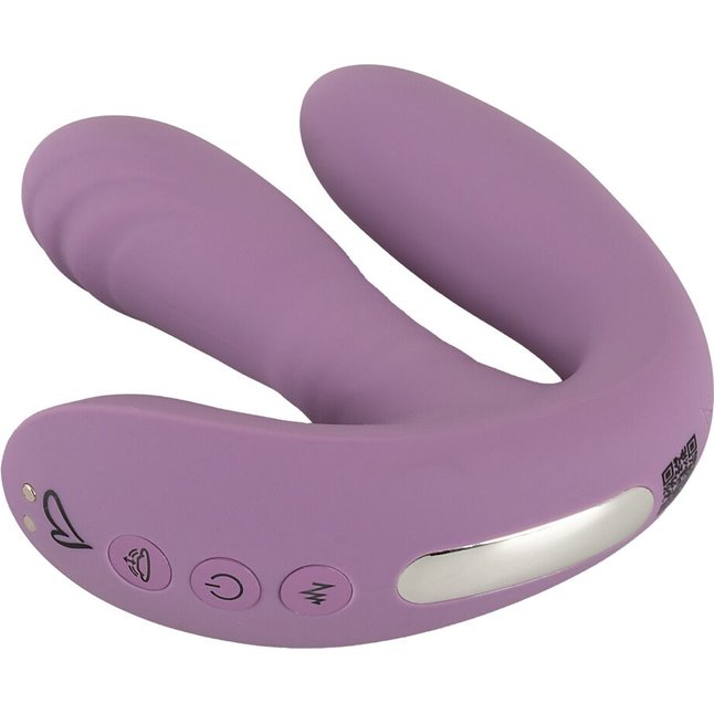 Фиолетовый тройной вибратор MIREVA RC Triple Hands-Free Vibrator - Beau coeur. Фотография 6.