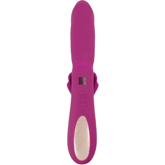 Лиловый вибратор-кролик 4 Function Vibrator - 24 см - JAVIDA. Фотография 7.