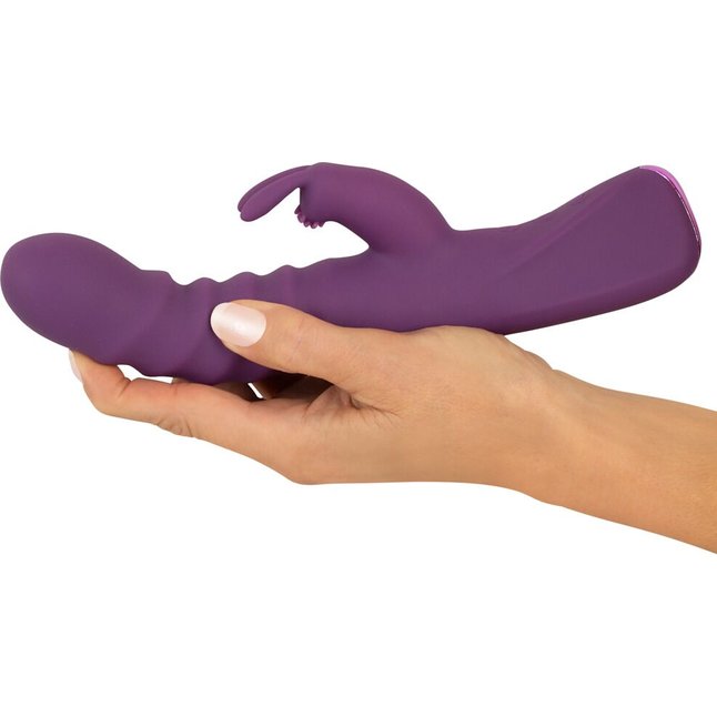 Фиолетовый вибратор-кролик 2 Function Rabbit Vibrator - 23,7 см - JAVIDA. Фотография 7.