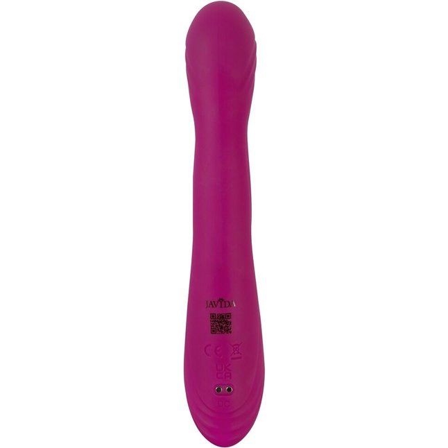 Лиловый вибратор-кролик 2 Function Vibrator Squirting - 22,5 см - JAVIDA. Фотография 7.