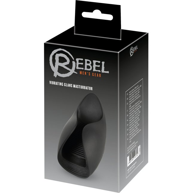 Черный мастурбатор с гибкими крылышками - Rebel. Фотография 2.