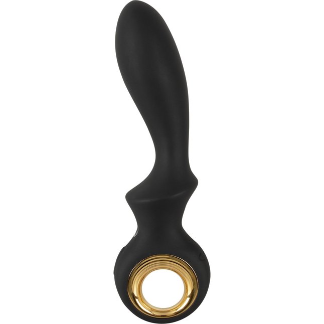 Черный вибратор для точки G с функцией расширения - 18,1 см - Eternal. Фотография 3.