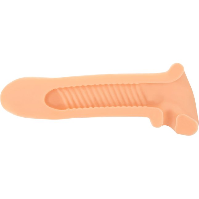 Телесный фаллоудлинитель Titan - 16,5 см - Super Hero. Фотография 5.