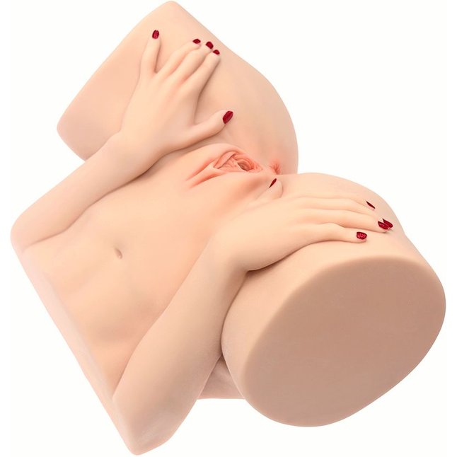 Телесный мастурбатор-полуторс Barbie. Фотография 3.