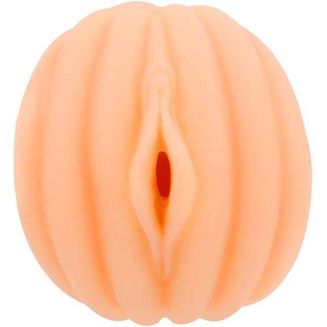 Эластичный мастурбатор в виде вагины телесного цвета. Фотография 4.