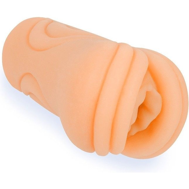 Телесный мастурбатор-вагина с рельефом на поверхности. Фотография 2.