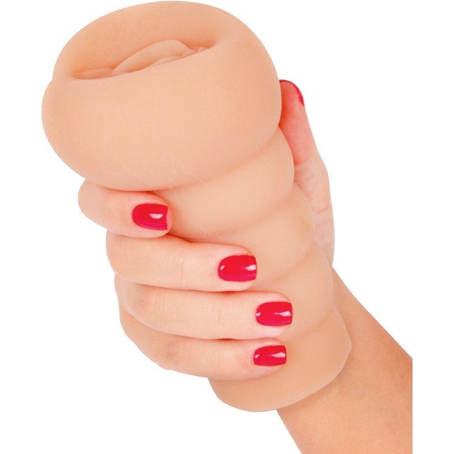 Телесный мастурбатор в виде вагины с узким входом. Фотография 5.