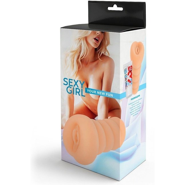 Телесный мастурбатор в виде вагины с узким входом. Фотография 7.