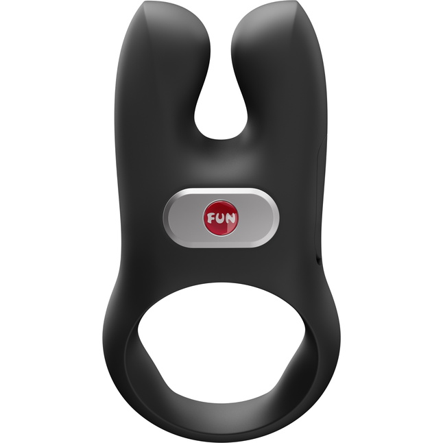 Черное эрекционное виброкольцо Nos