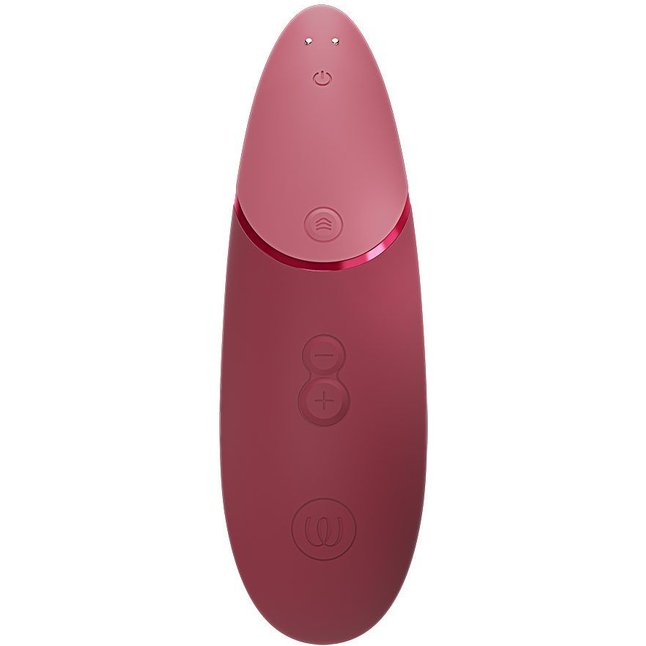Бордовый бесконтактный клиторальный стимулятор Womanizer Next. Фотография 2.