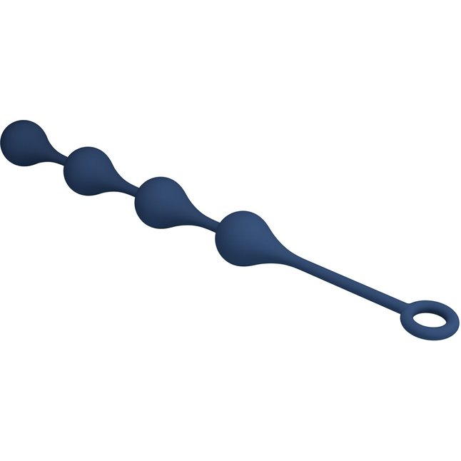 Синяя анальная цепочка - 42,6 см - Mr.Play. Фотография 7.