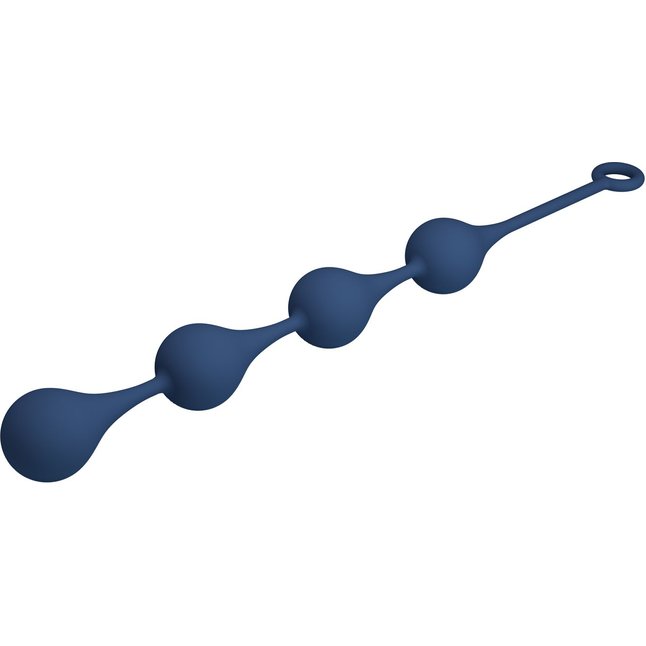 Синяя анальная цепочка - 52,4 см - Mr.Play. Фотография 6.