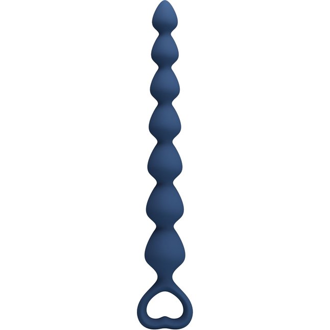 Синяя анальная цепочка - 26,7 см - Mr.Play