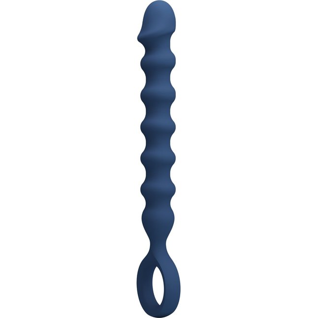 Синяя анальная цепочка - 28,5 см - Mr.Play. Фотография 4.